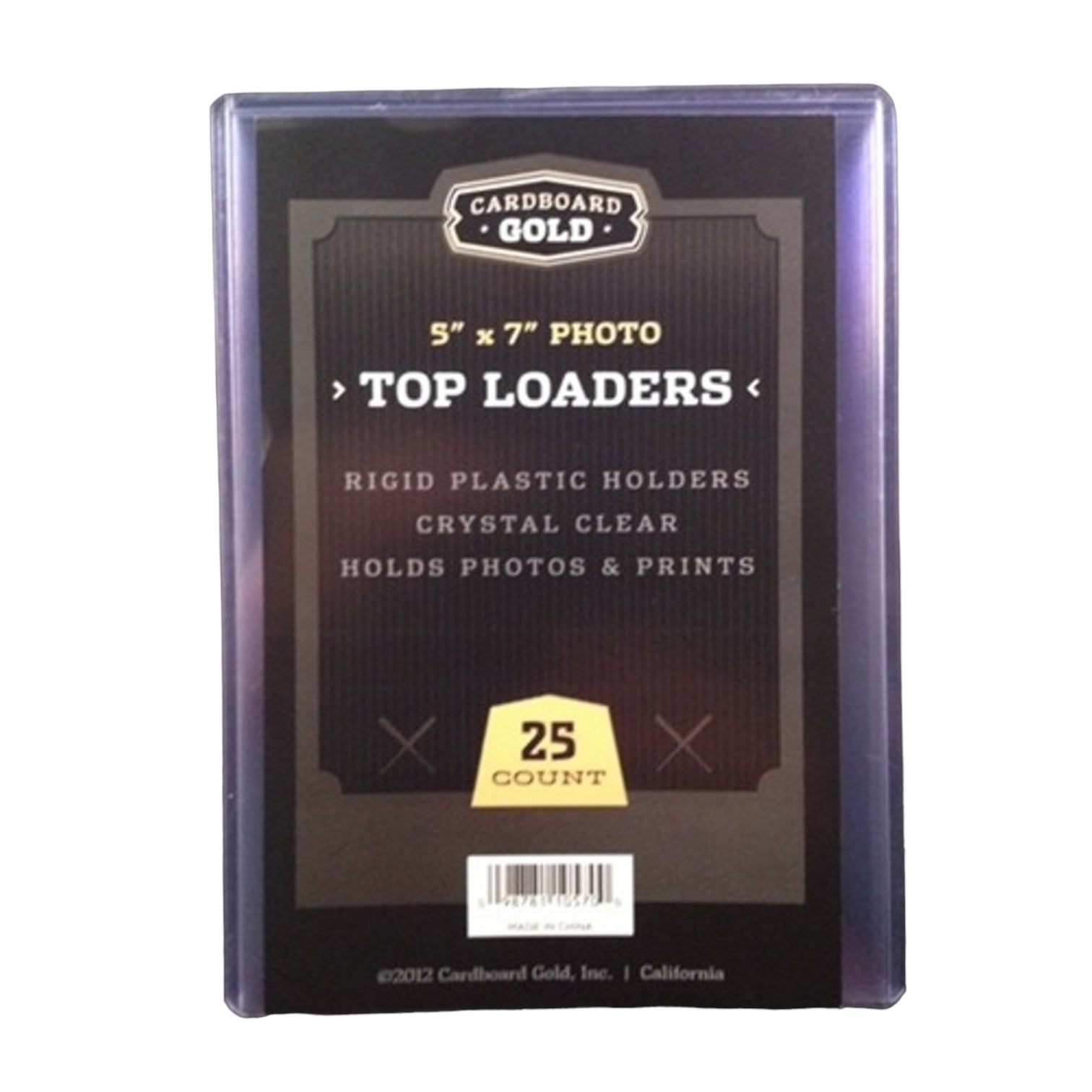 CBG 5x7 Photo Top Loaders (Single Card Holder)