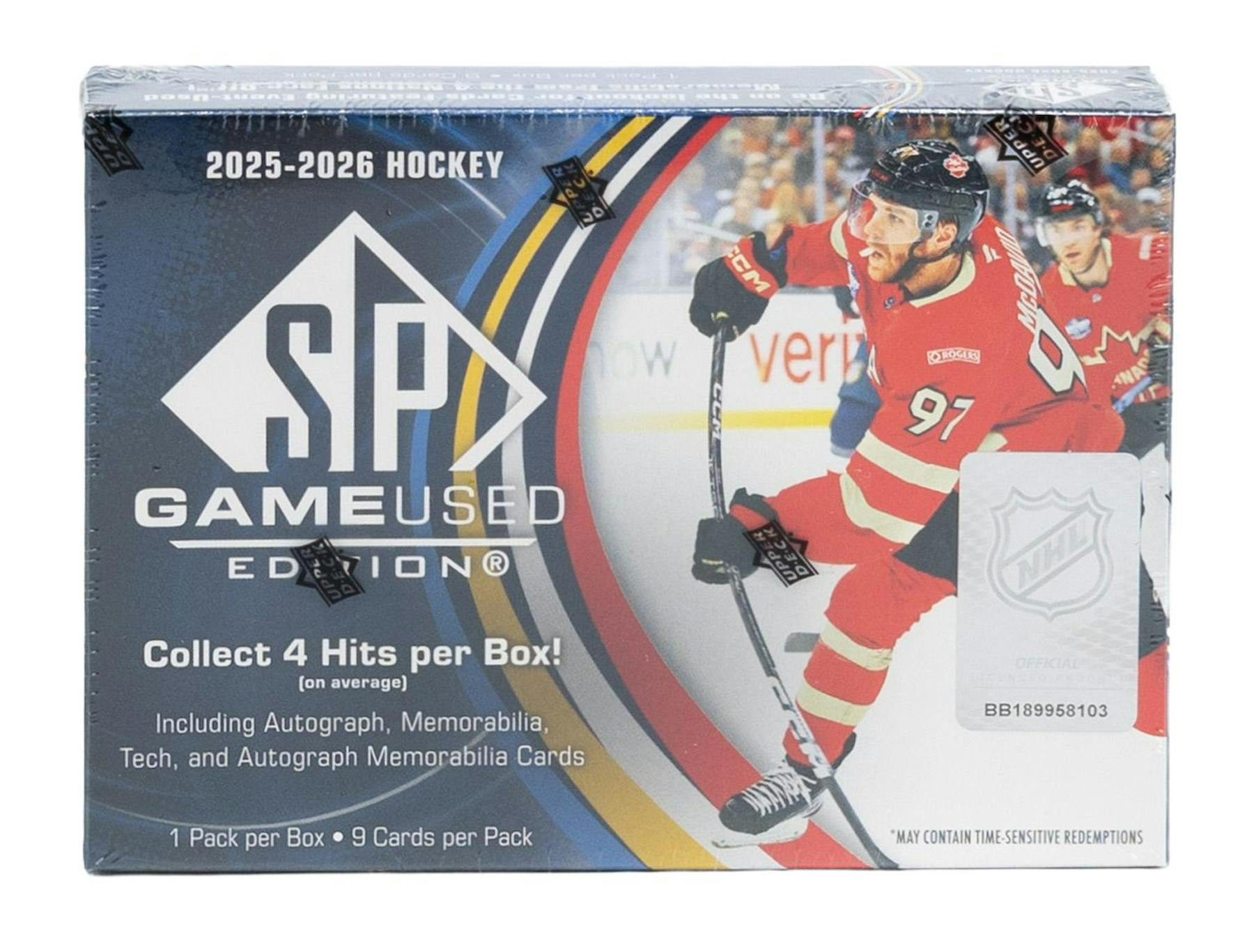 2025-26 Upper Deck SP Game Used Hockey 10-Box Hobby Case