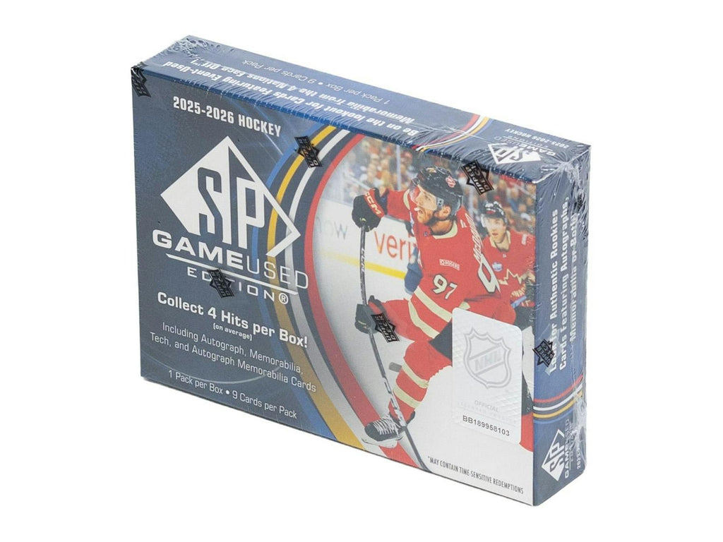 2025-26 Upper Deck SP Game Used Hockey Hobby Box