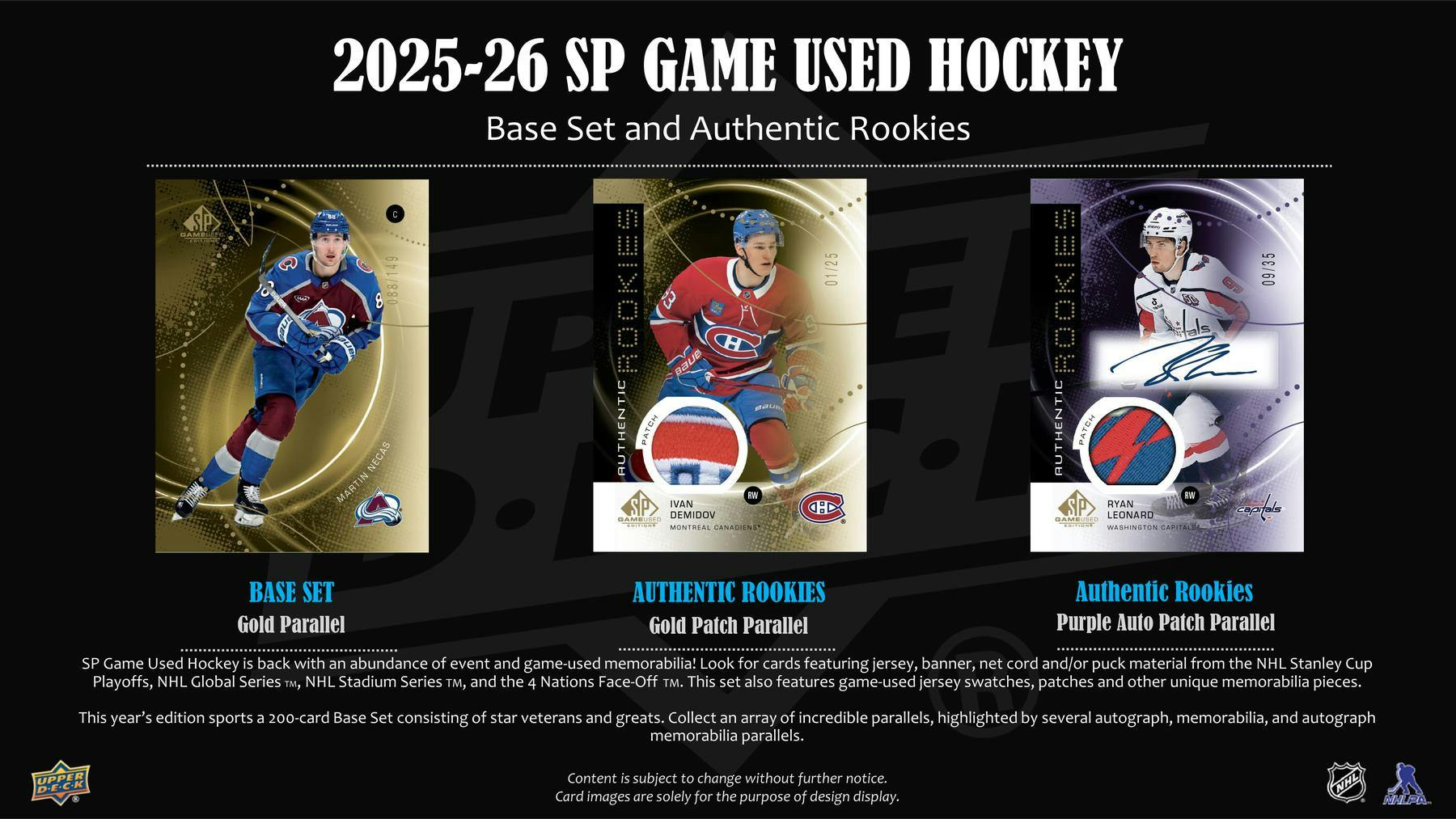 2025-26 Upper Deck SP Game Used Hockey 10-Box Hobby Case