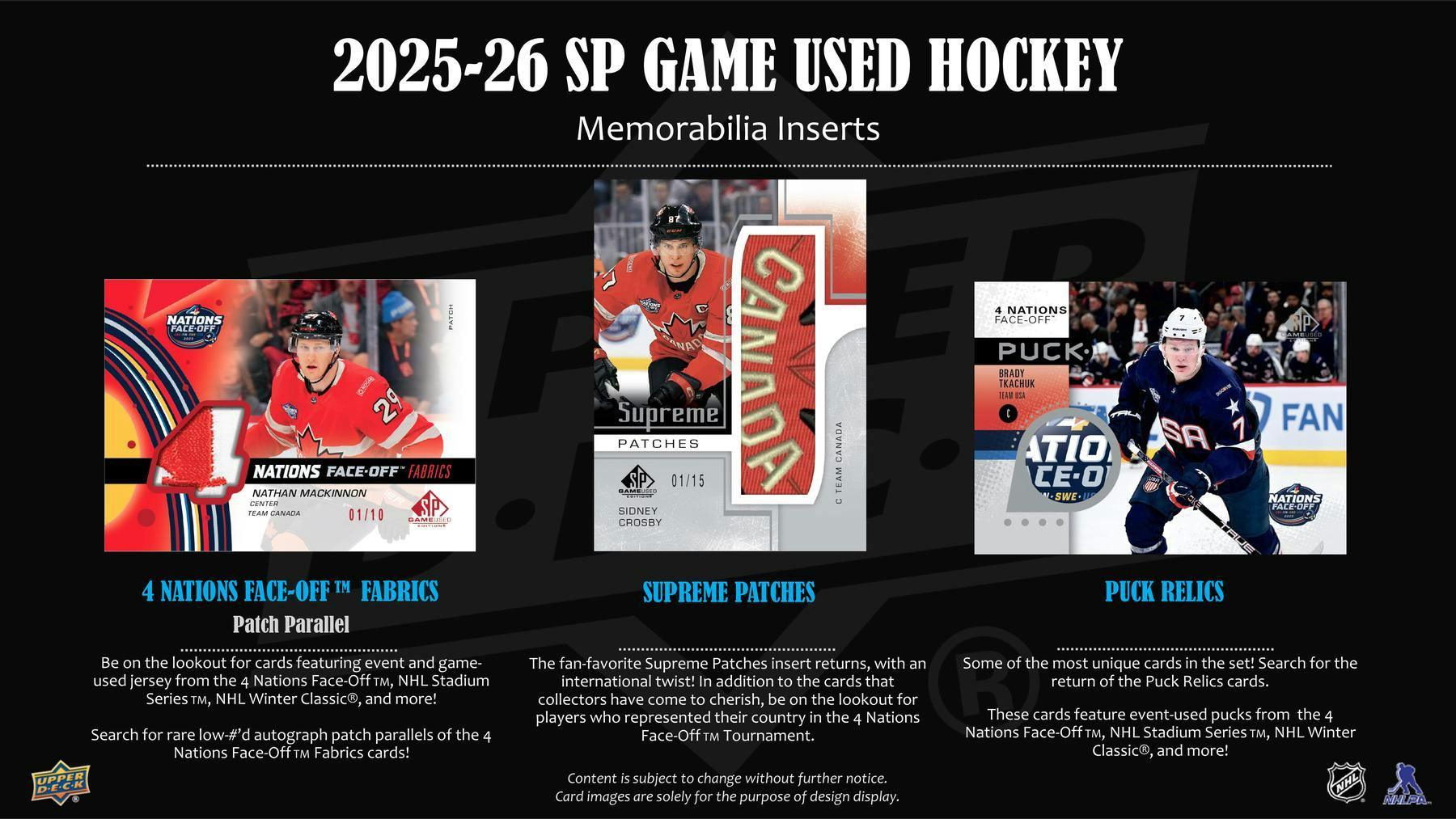 2025-26 Upper Deck SP Game Used Hockey 10-Box Hobby Case