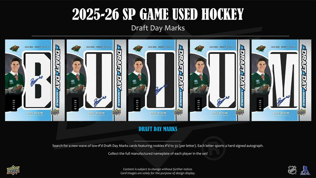 2025-26 Upper Deck SP Game Used Hockey Hobby Box