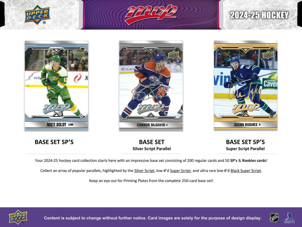 2024-25 Upper Deck MVP Hockey Hobby Pack