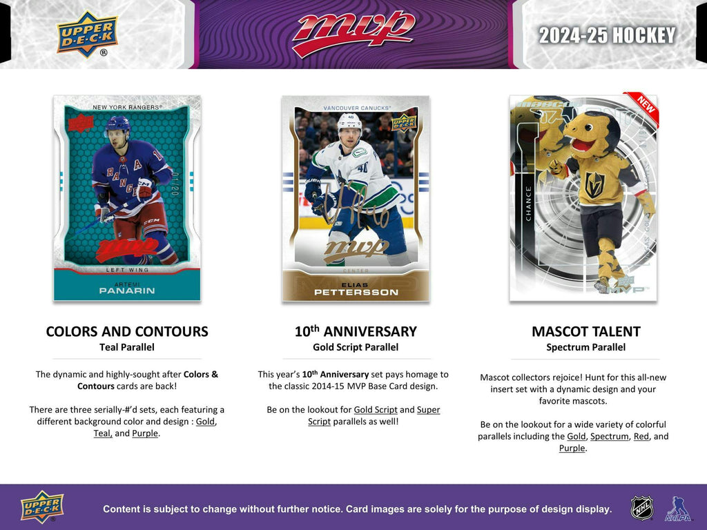 2024-25 Upper Deck MVP Hockey Hobby Pack