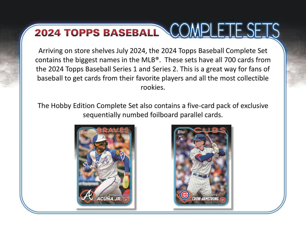 2024 Topps Baseball Complete Hobby Factory Set