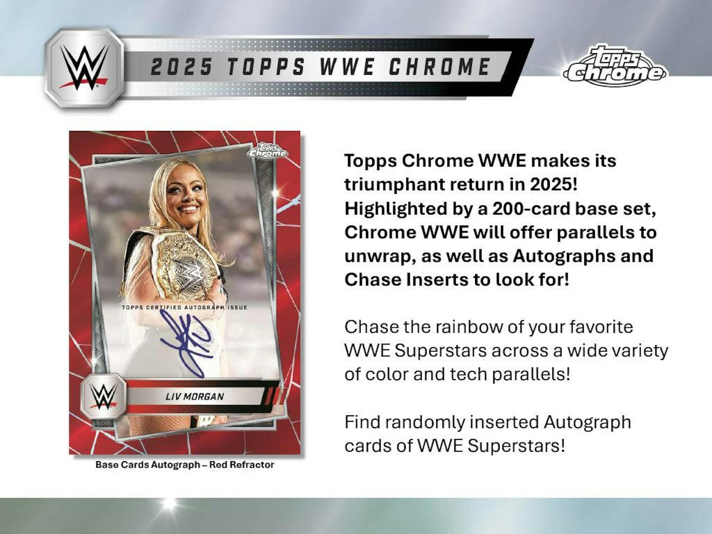 2025 Topps Chrome WWE Wrestling Mega Box