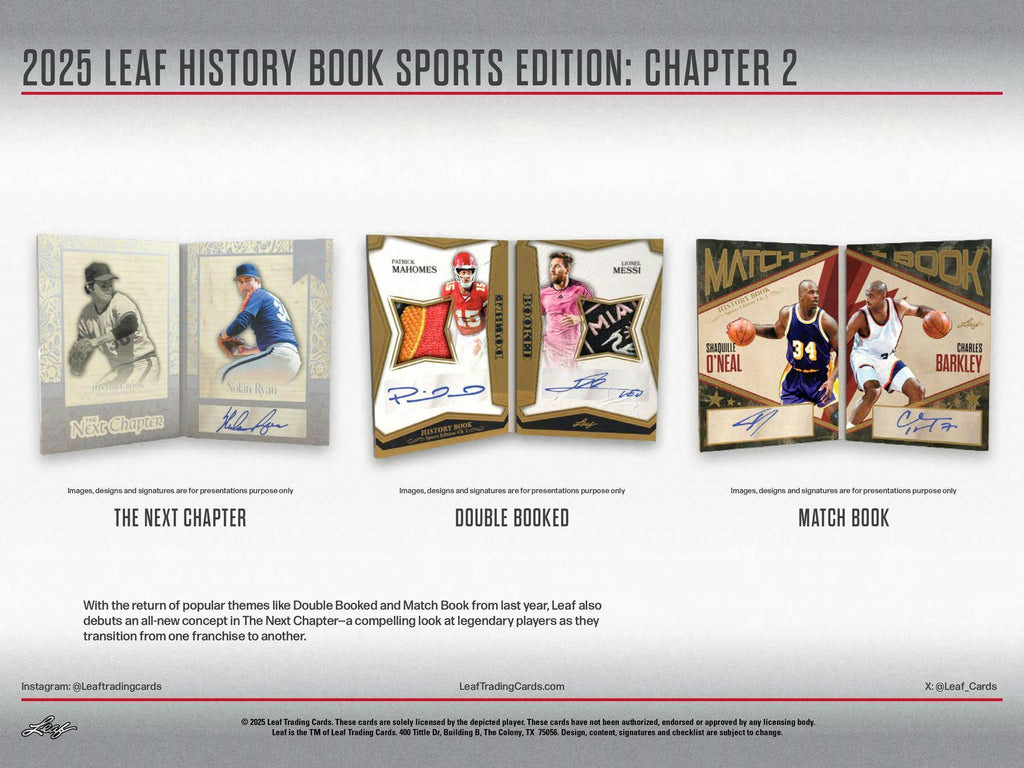 2025 Leaf History Book Sports Edition: Chapter 2 10-Box Hobby Case
