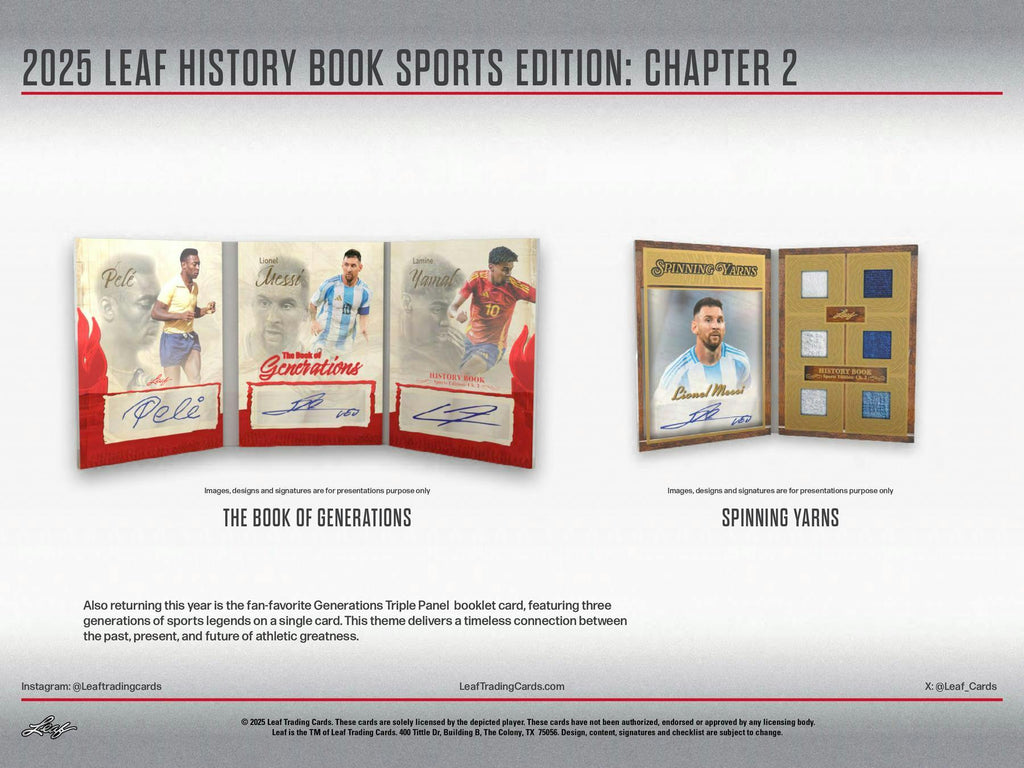 2025 Leaf History Book Sports Edition: Chapter 2 10-Box Hobby Case