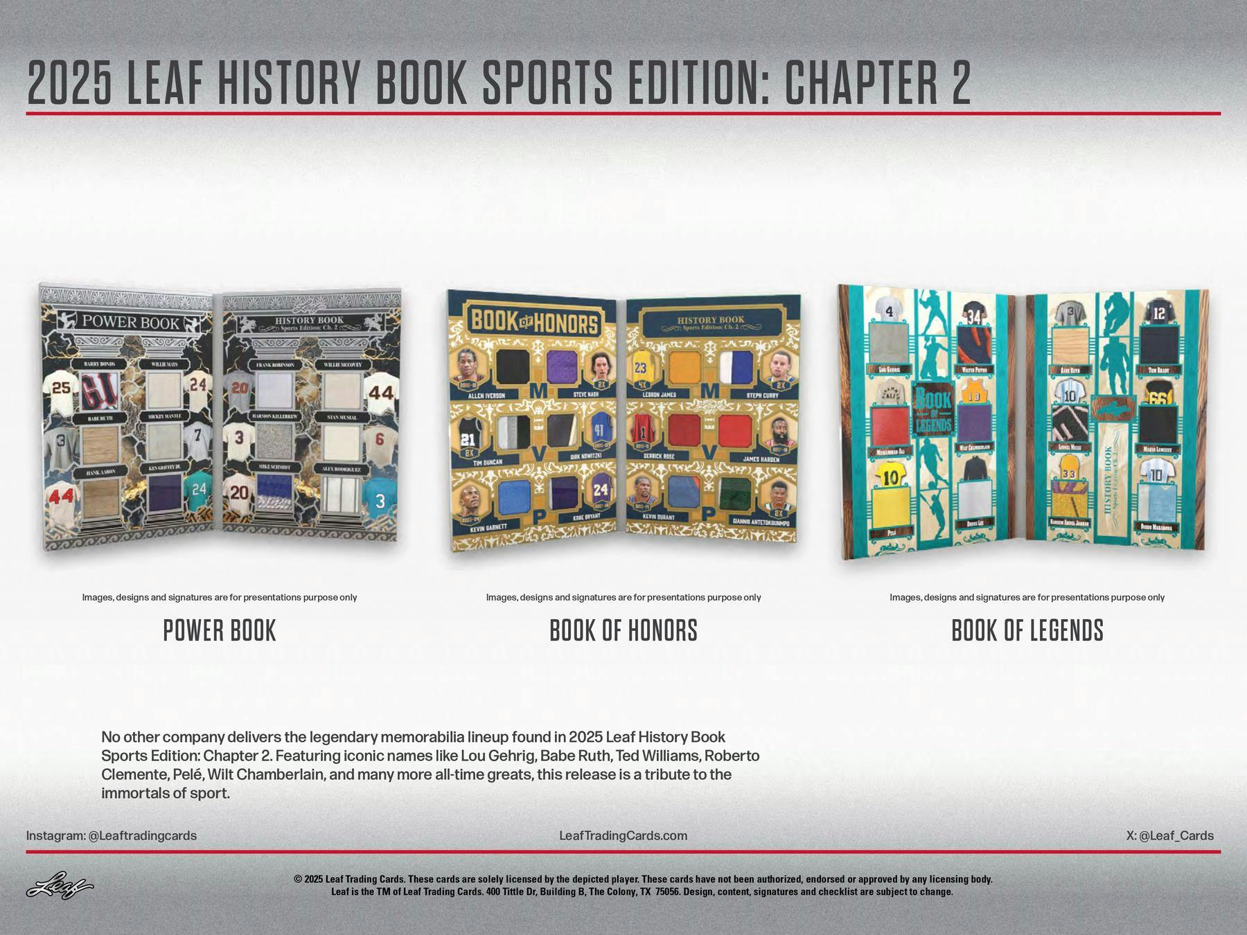 2025 Leaf History Book Sports Edition: Chapter 2 10-Box Hobby Case