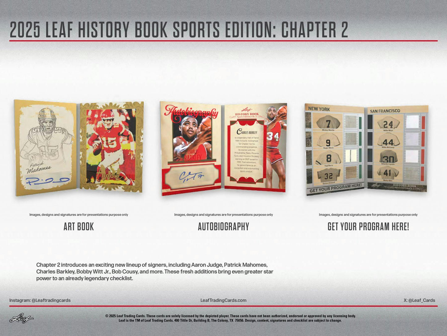 2025 Leaf History Book Sports Edition: Chapter 2 Hobby Box