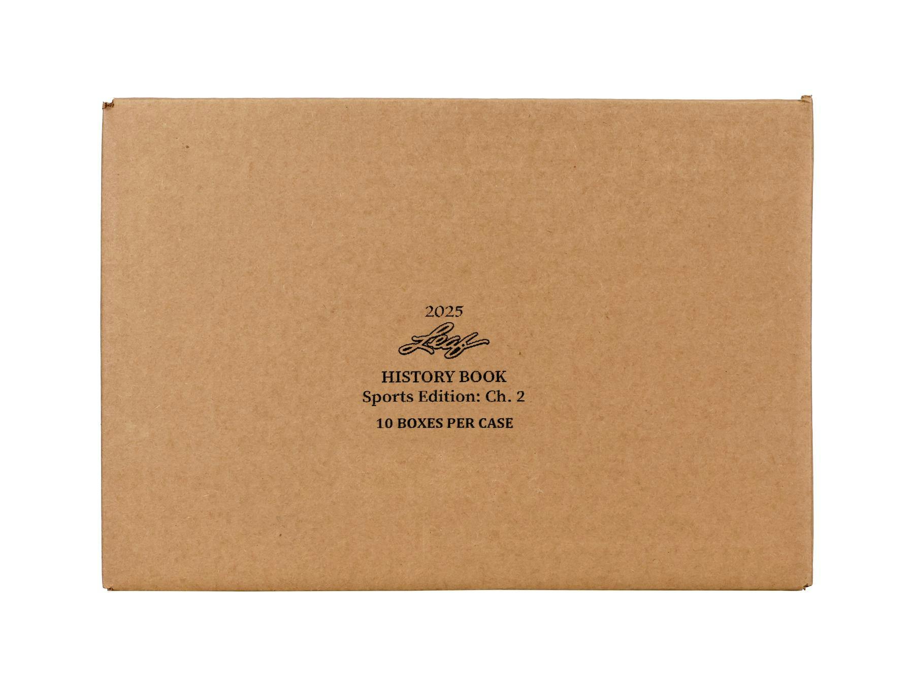 2025 Leaf History Book Sports Edition: Chapter 2 10-Box Hobby Case