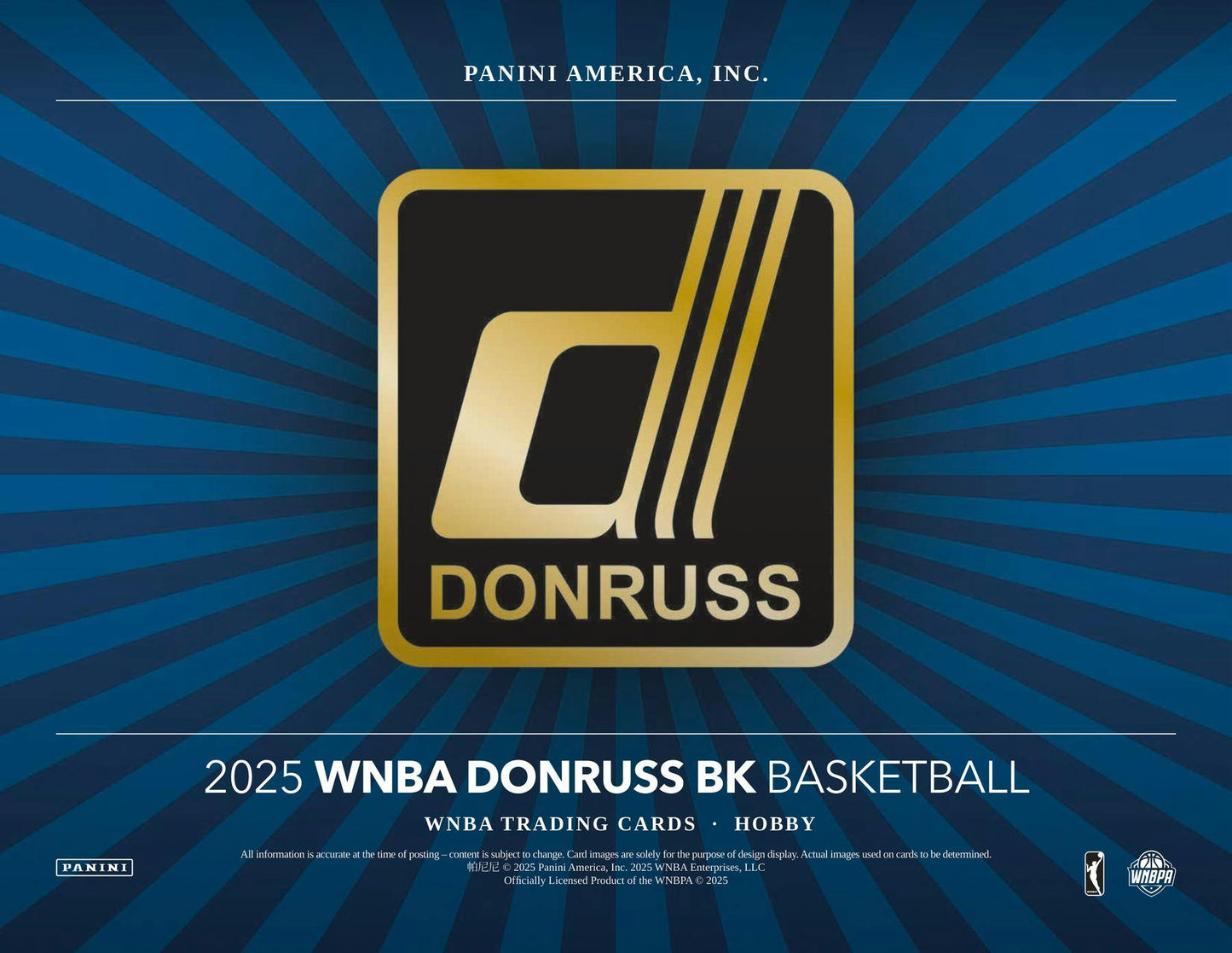 2025 Panini Donruss WNBA Basketball Hobby Box (10/23)