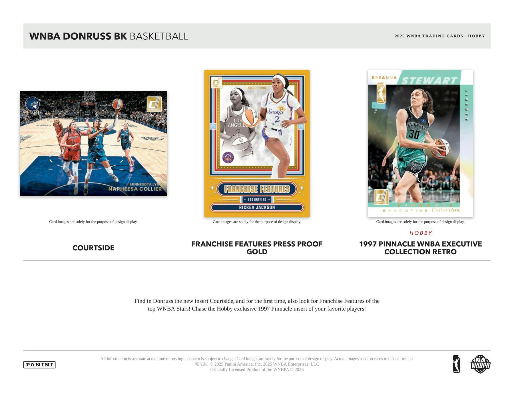 2025 Panini Donruss WNBA Basketball Hobby Box (10/23)