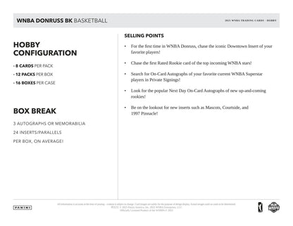 2025 Panini Donruss WNBA Basketball Hobby Box (10/23)