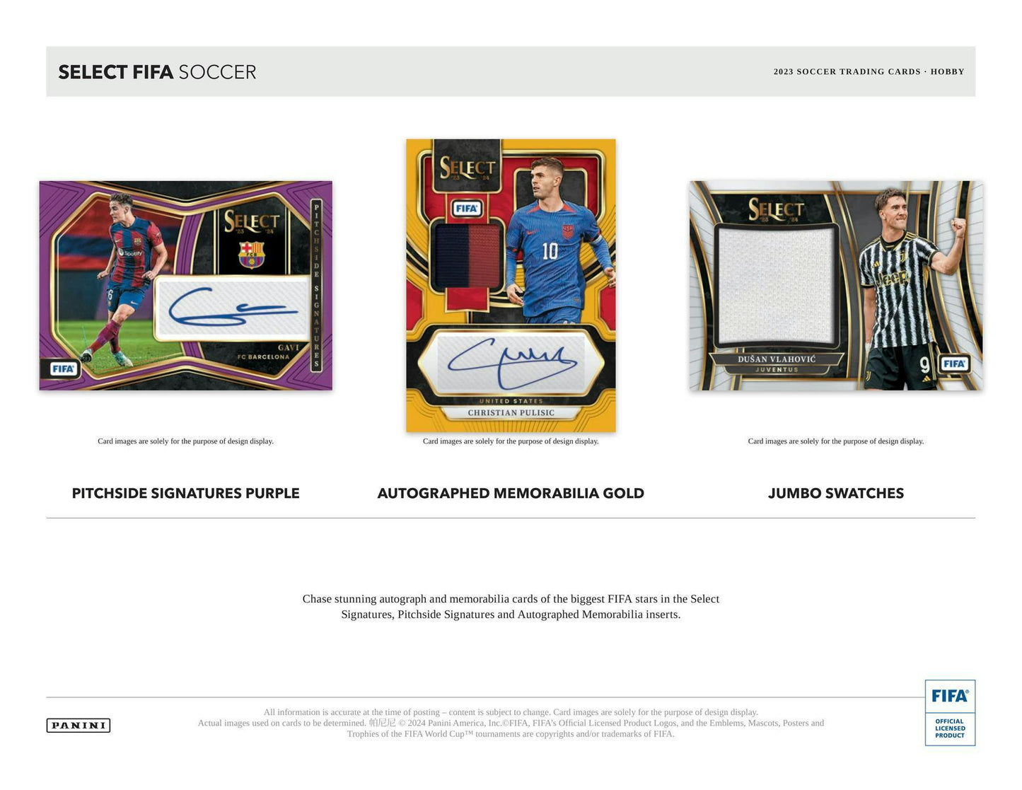 2023-24 Panini Select FIFA Soccer, Hobby Box