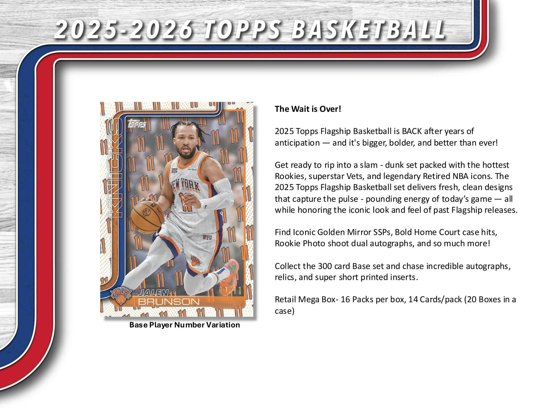 2025-26 Topps Basketball Blaster Box (10/23)
