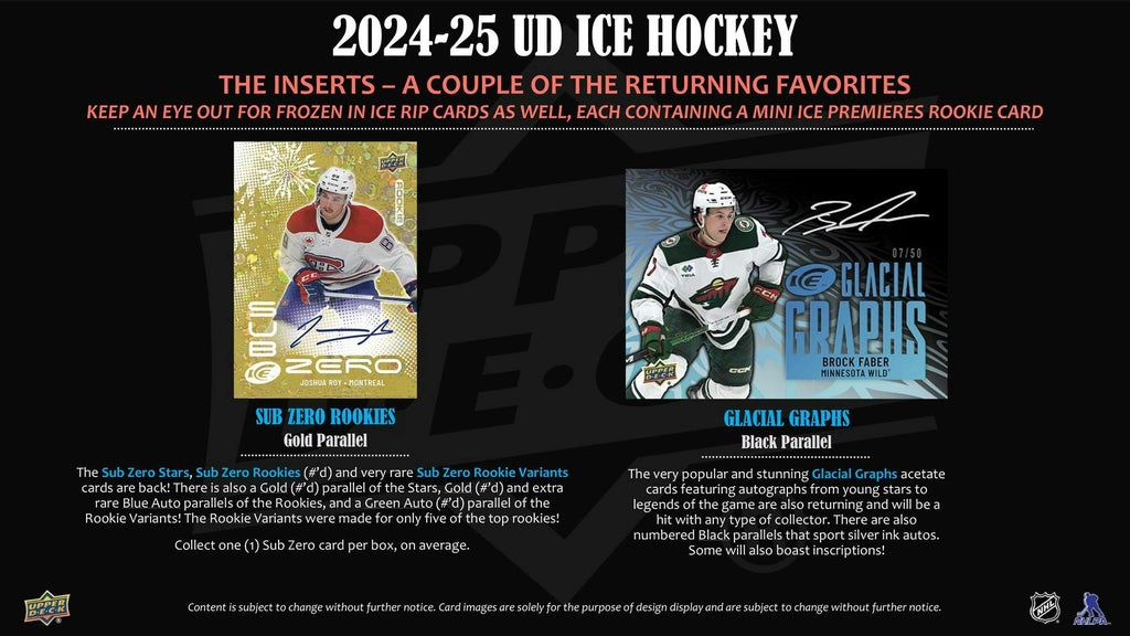 2024-25 Upper Deck Ice Hockey Hobby Box (6/11)