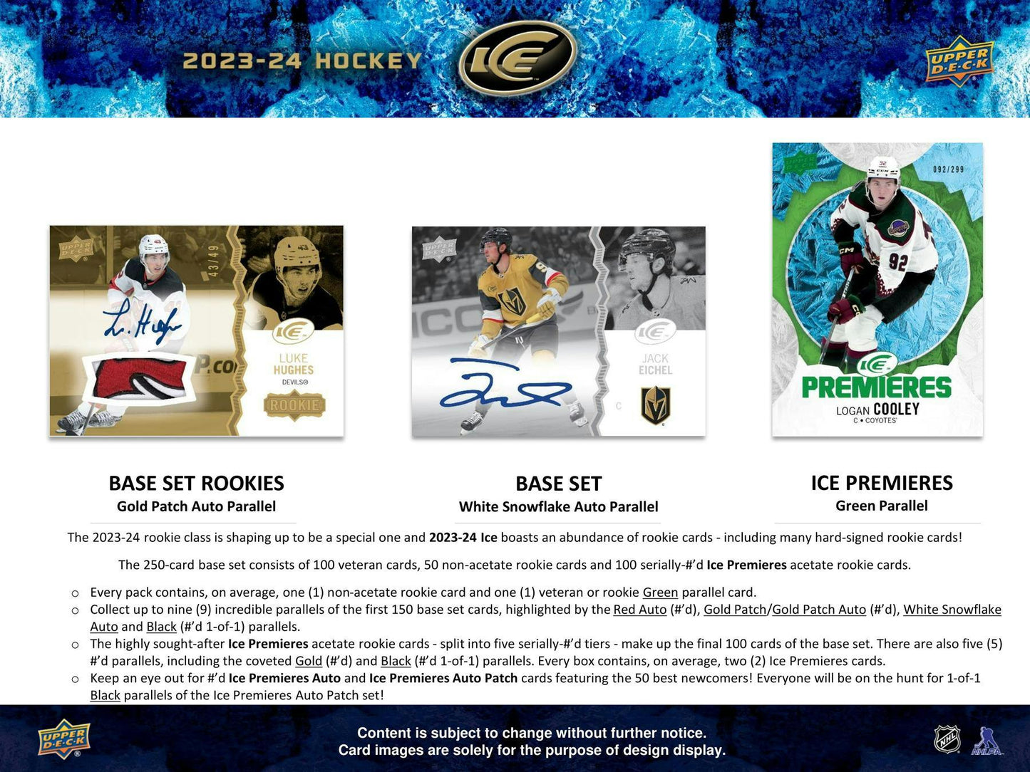 2023-24 Upper Deck ICE Hockey, Hobby Box