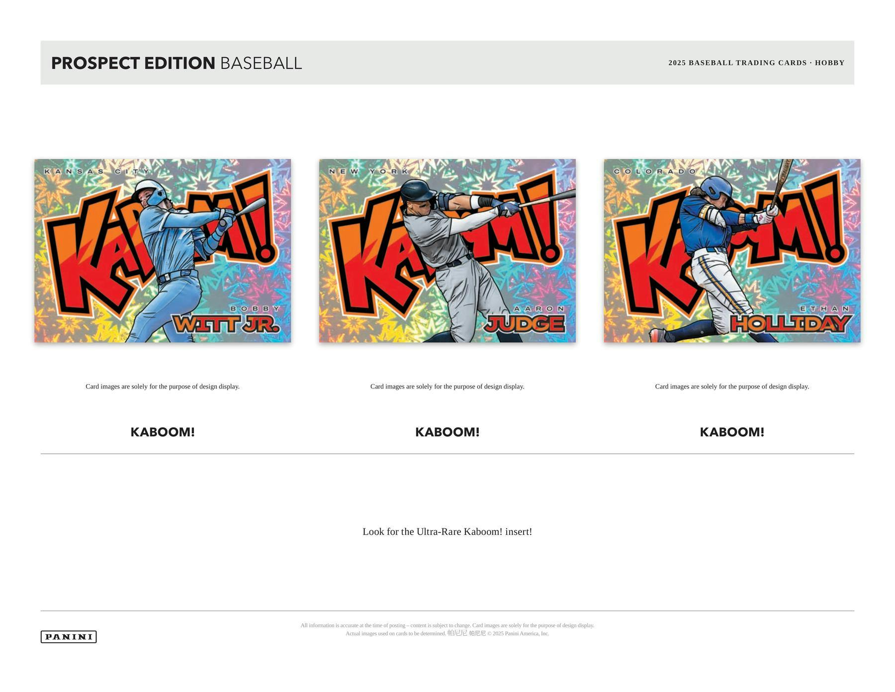 2025 Panini Prospect Edition Baseball Hobby