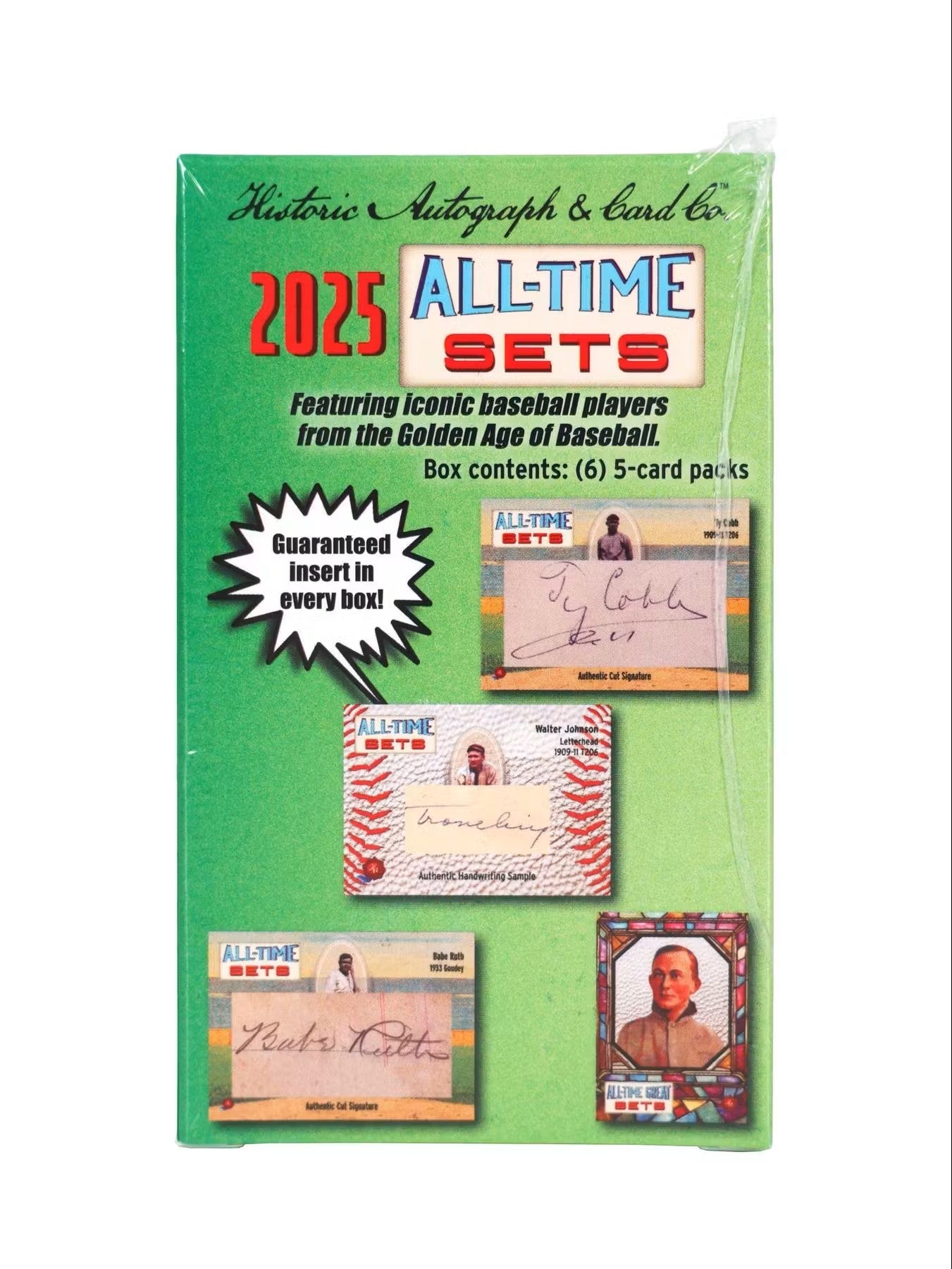 2025 Historic Autographs All-Time Sets Baseball Hobby Box