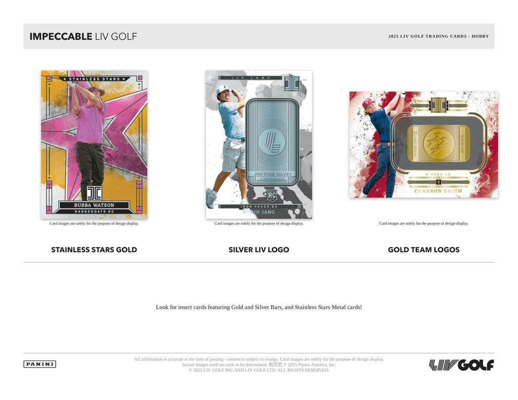 2025 Panini Impeccable LIV Golf Hobby 3-Box Case