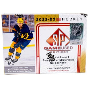 2022-23 Upper Deck SP Game Used Hockey, Hobby Box