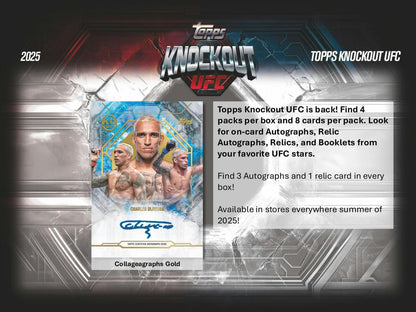 2025 Topps Knockout UFC Hobby Box (10/24)