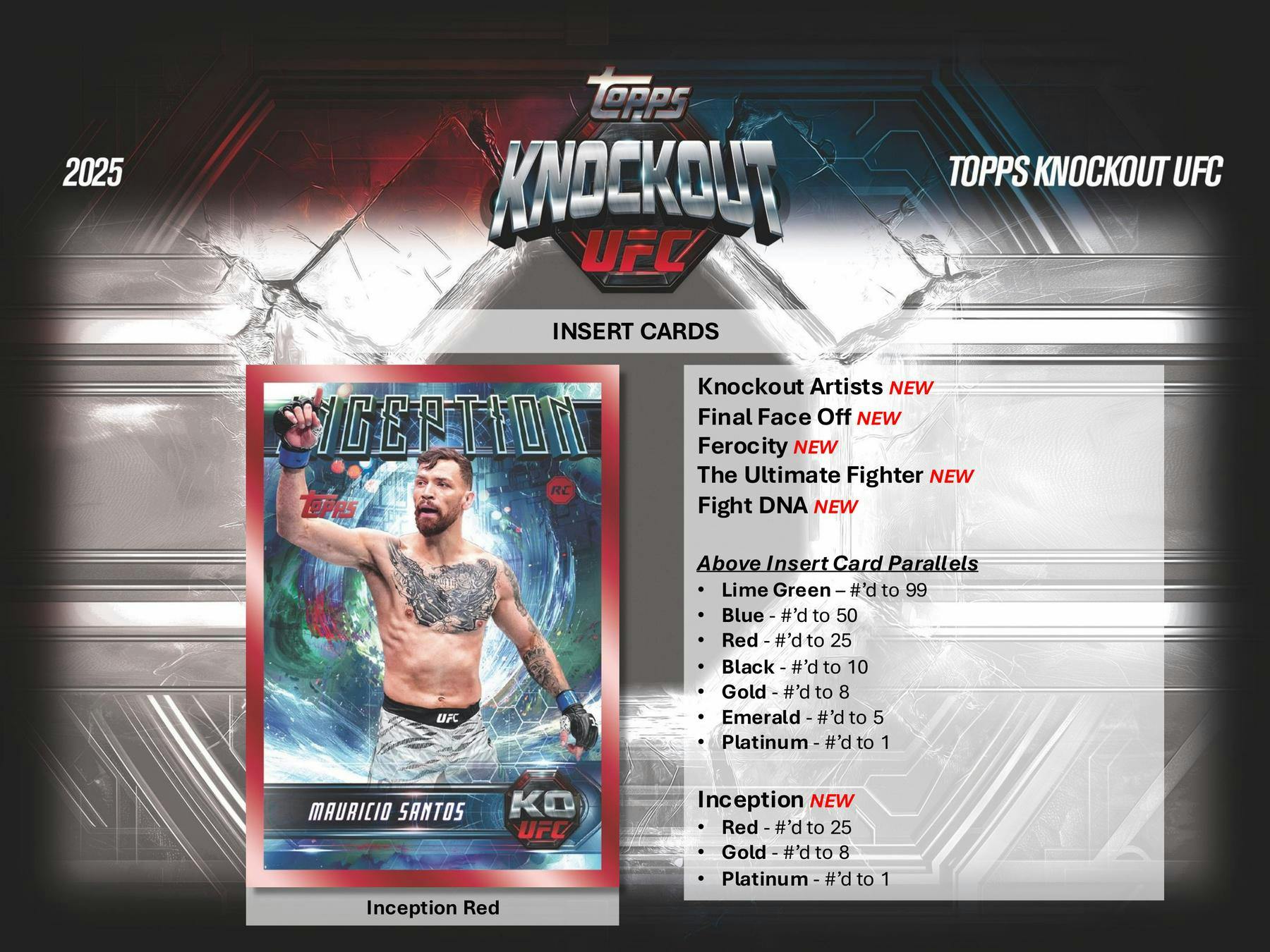 2025 Topps Knockout UFC Hobby Box (10/24)