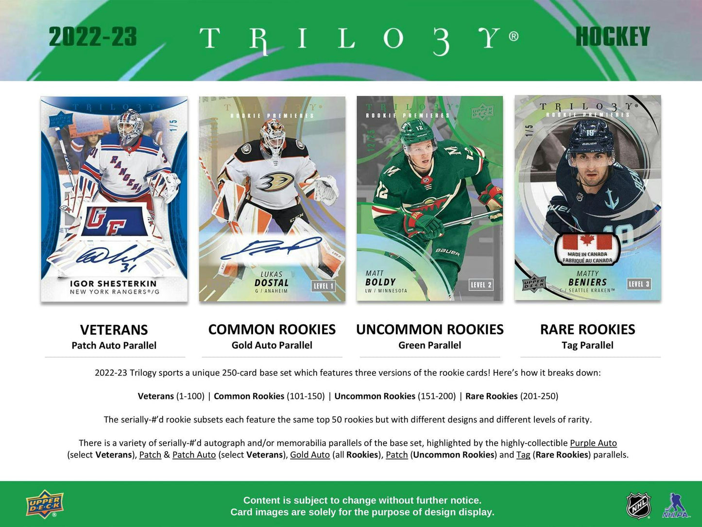 2022-23 Upper Deck Hockey Trilogy, Hobby Box