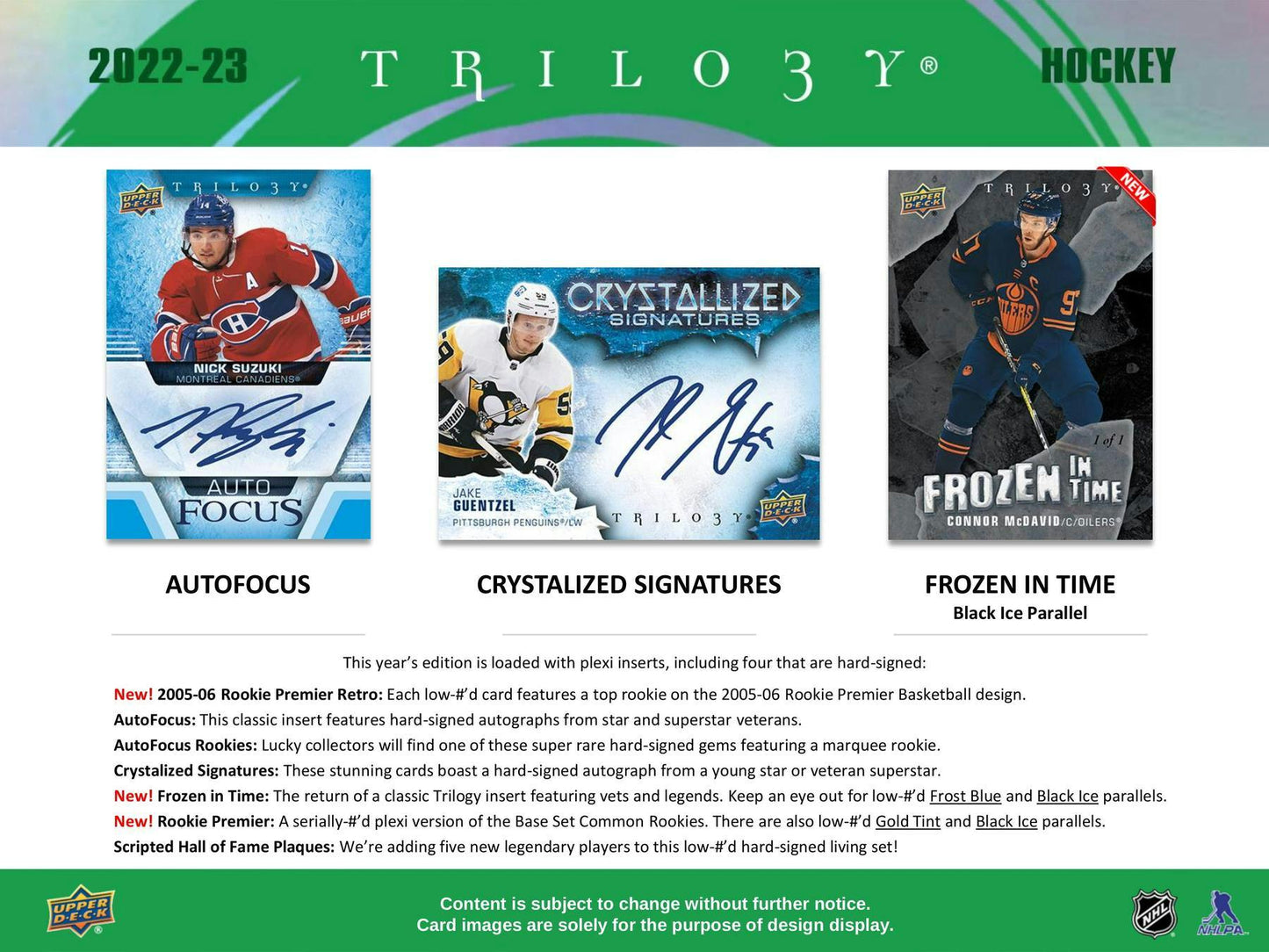 Trilogía de hockey de cubierta superior 2022-23, Hobby Box