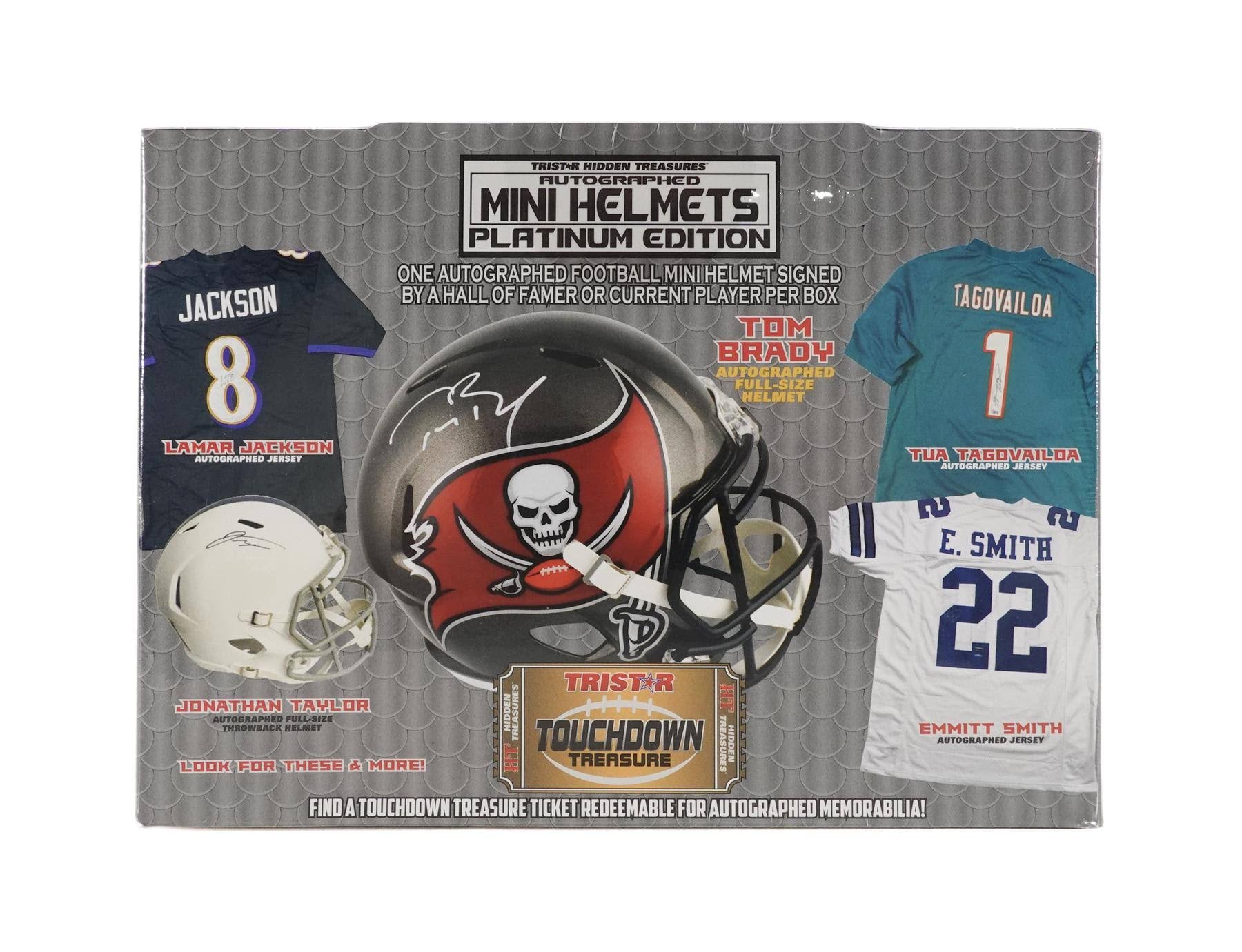 Mini casco autografiado TriStar Hidden Treasures 2022, Platinum Serie 2