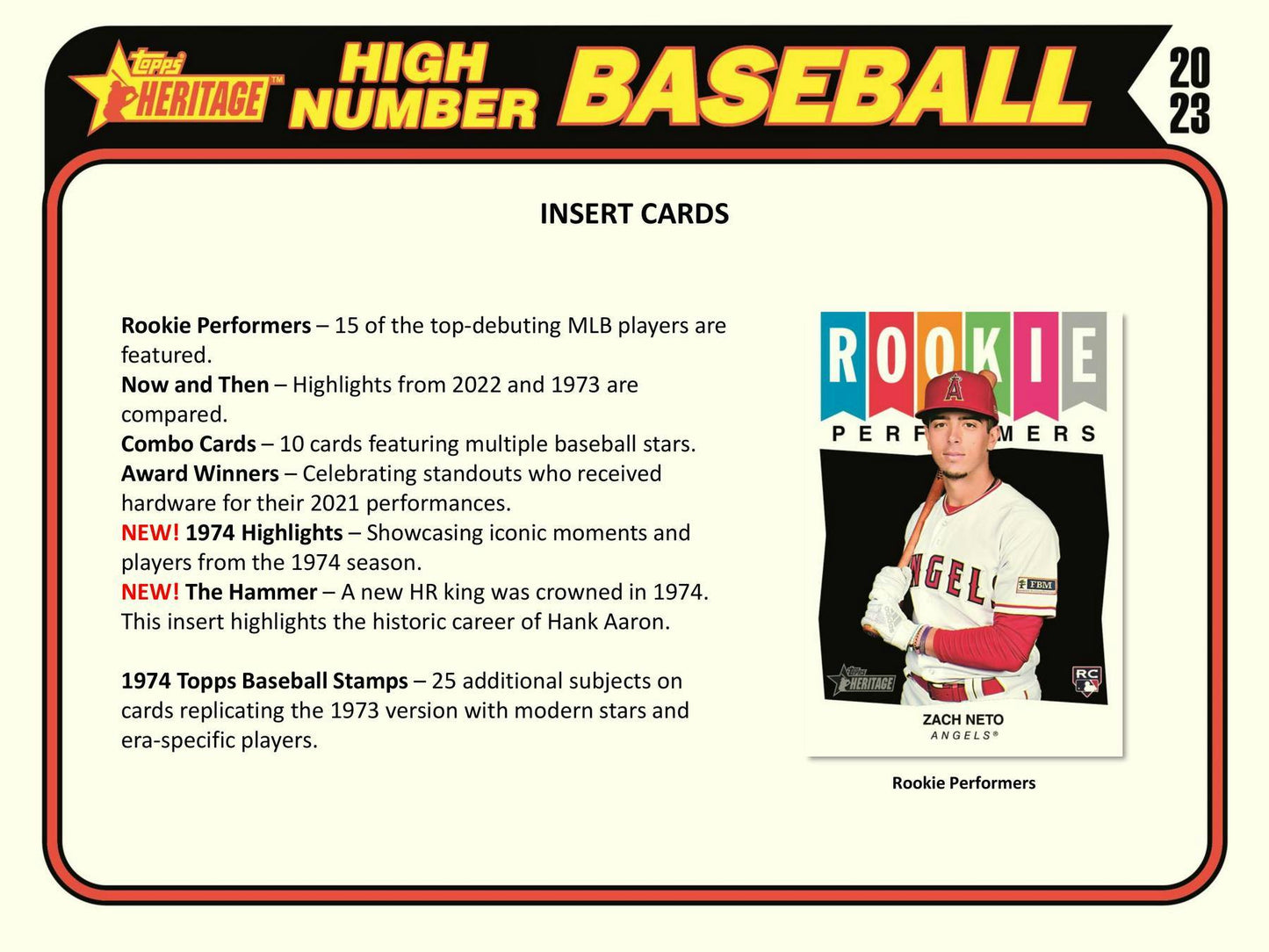 2023 Topps Heritage Baseball High Number, Hobby Box