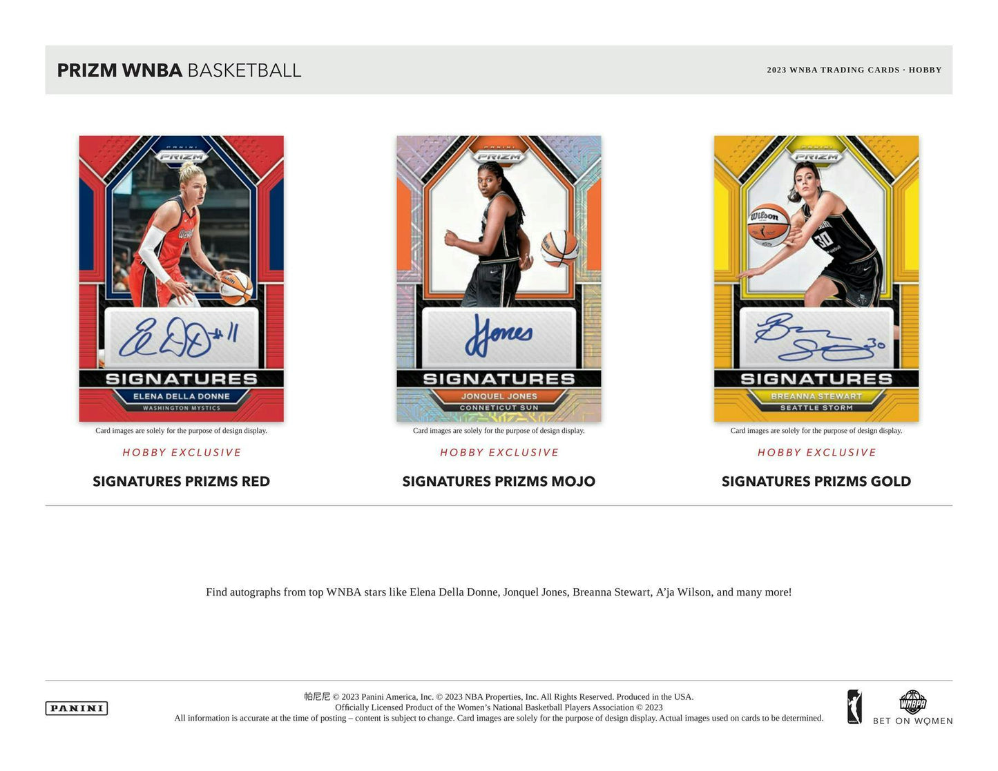 2023 Panini Prizm WNBA Basketball, Hobby Box