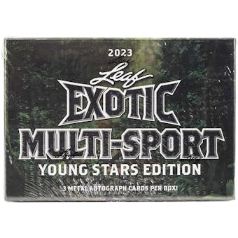 2023 Leaf Exotic Multi-Sport Young Stars Edition, Hobby Box