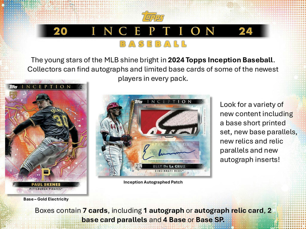 2024 Topps Inception Baseball Hobby Box (6/18)