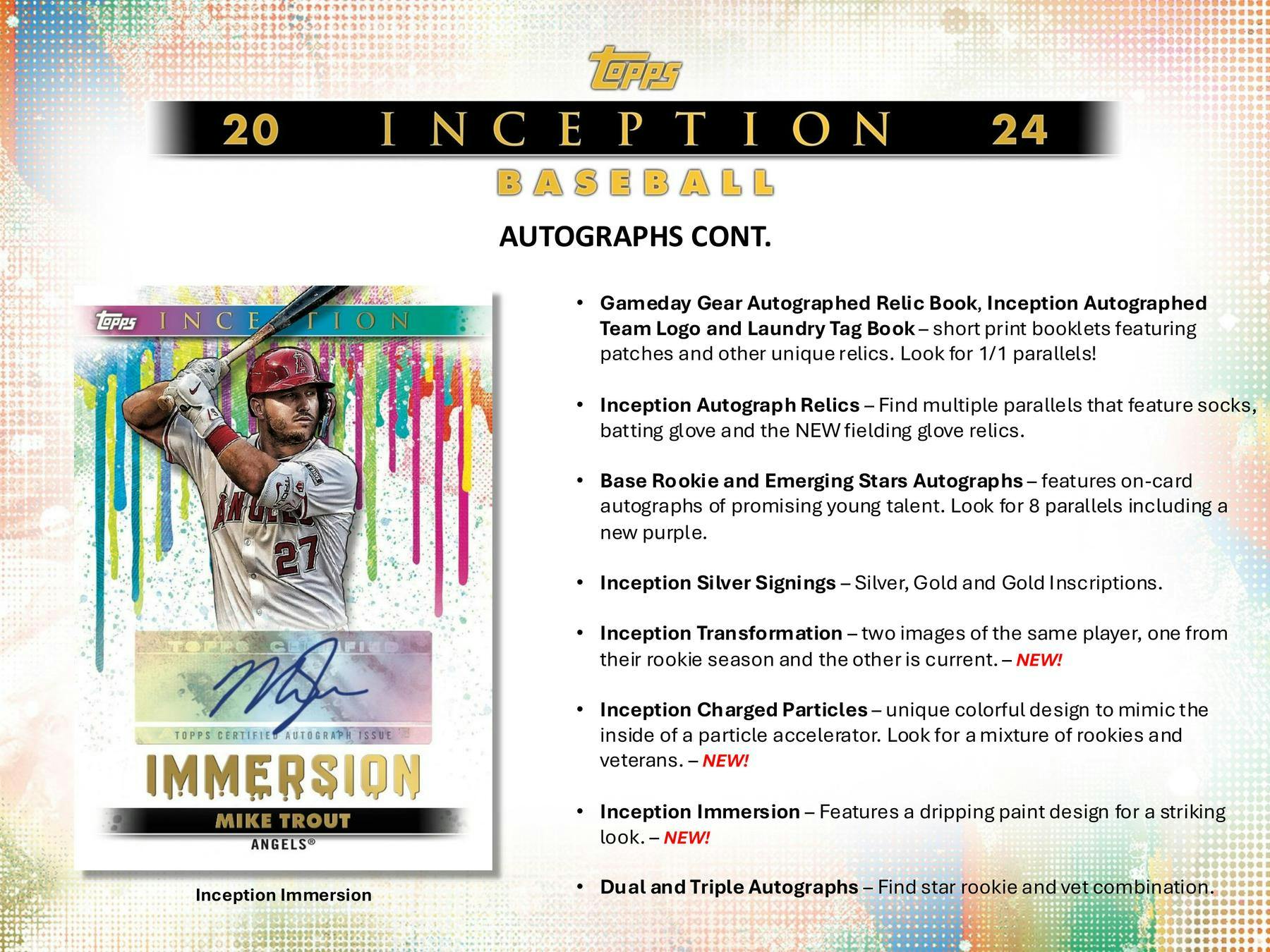 2024 Topps Inception Baseball Hobby Box (6/18)