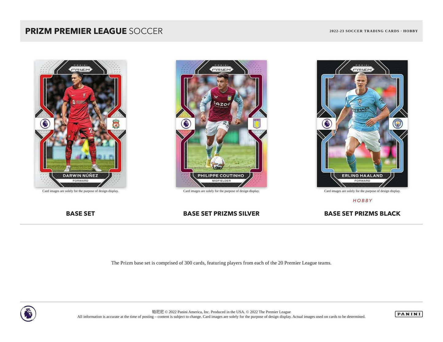 2022-23 Panini Prizm Premier League EPL Soccer, Hobby Box