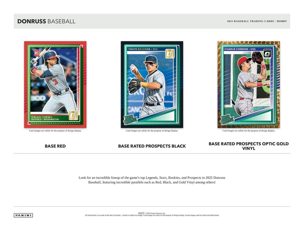 2025 Panini Donruss Baseball Hobby Box