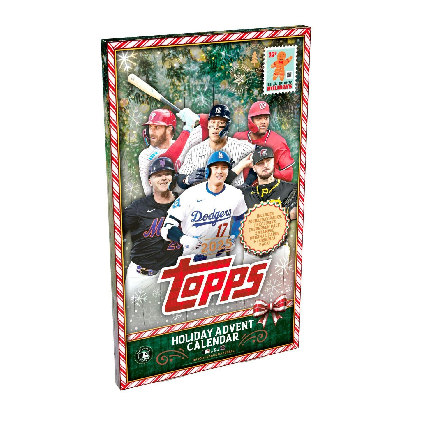 2025 Topps Holiday Baseball Advent Calendar 8-Box Case