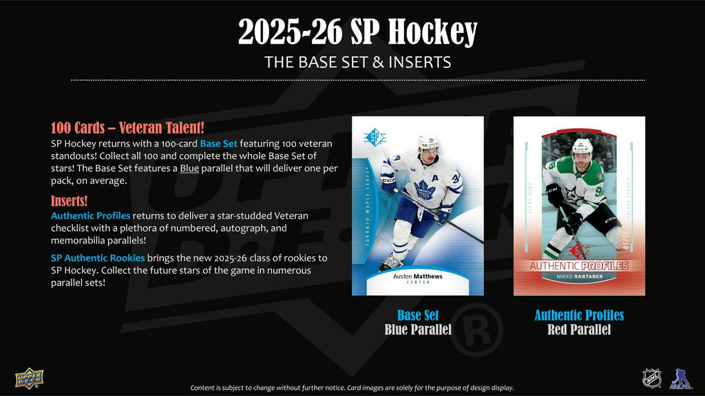 2025-26 Upper Deck SP Hockey 8-Pack Blaster Box