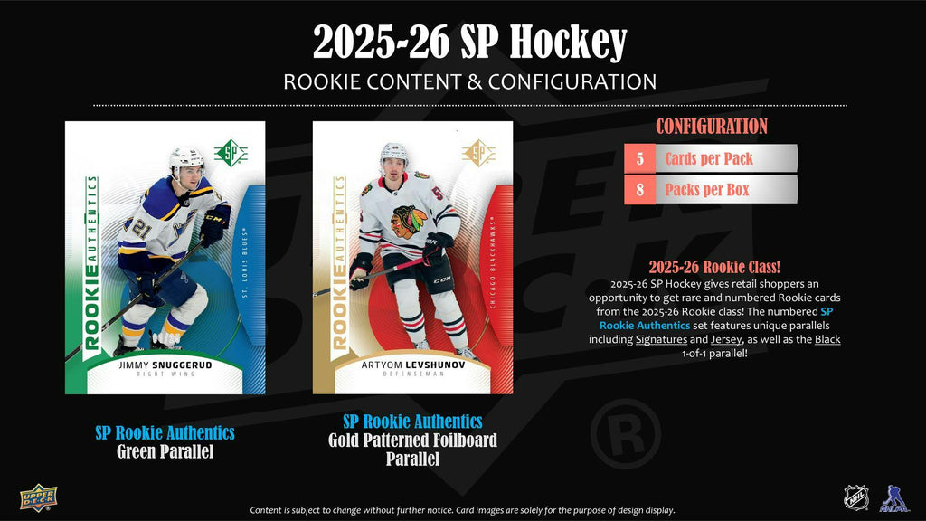 2025-26 Upper Deck SP Hockey 8-Pack Blaster Box