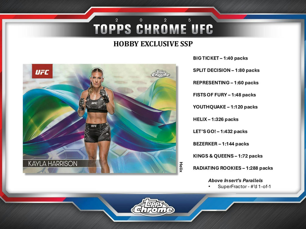 2025 Topps Chrome UFC Hobby Box (6/27)