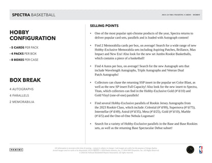 2023-24 Panini Spectra Basketball Hobby Box