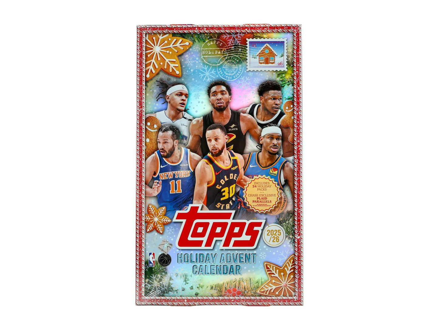 2025-26 Topps Holiday Basketball Countdown Calendar 8-Box Case (10/30)