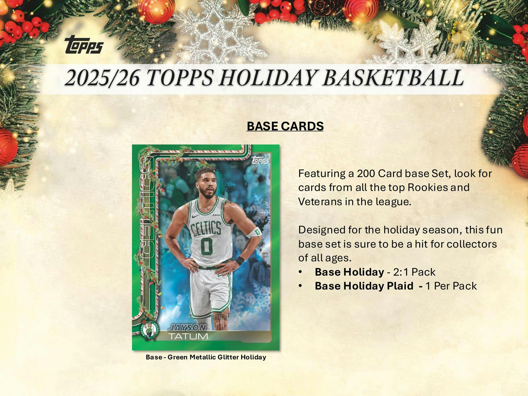 2025-26 Topps Holiday Basketball Countdown Calendar Box (10/30)