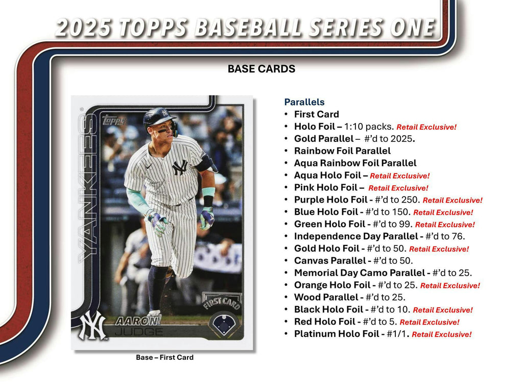 2025 Topps Series 1 Baseball 10-Pack Jumbo Hobby Box