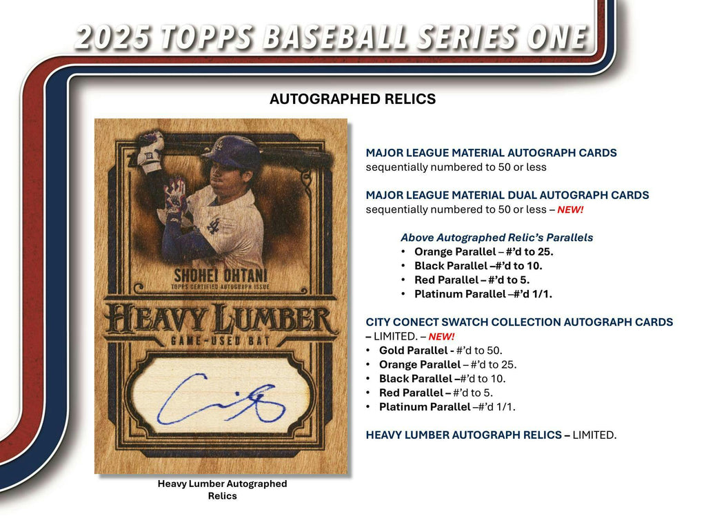 2025 Topps Series 1 Baseball 10-Pack Jumbo Hobby Box