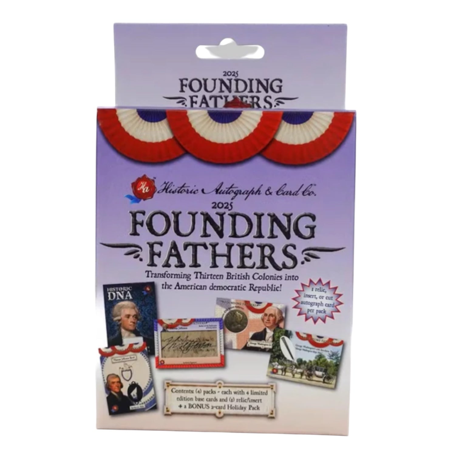 2025 Historic Autographs Founding Fathers Trading Cards Hobby Box