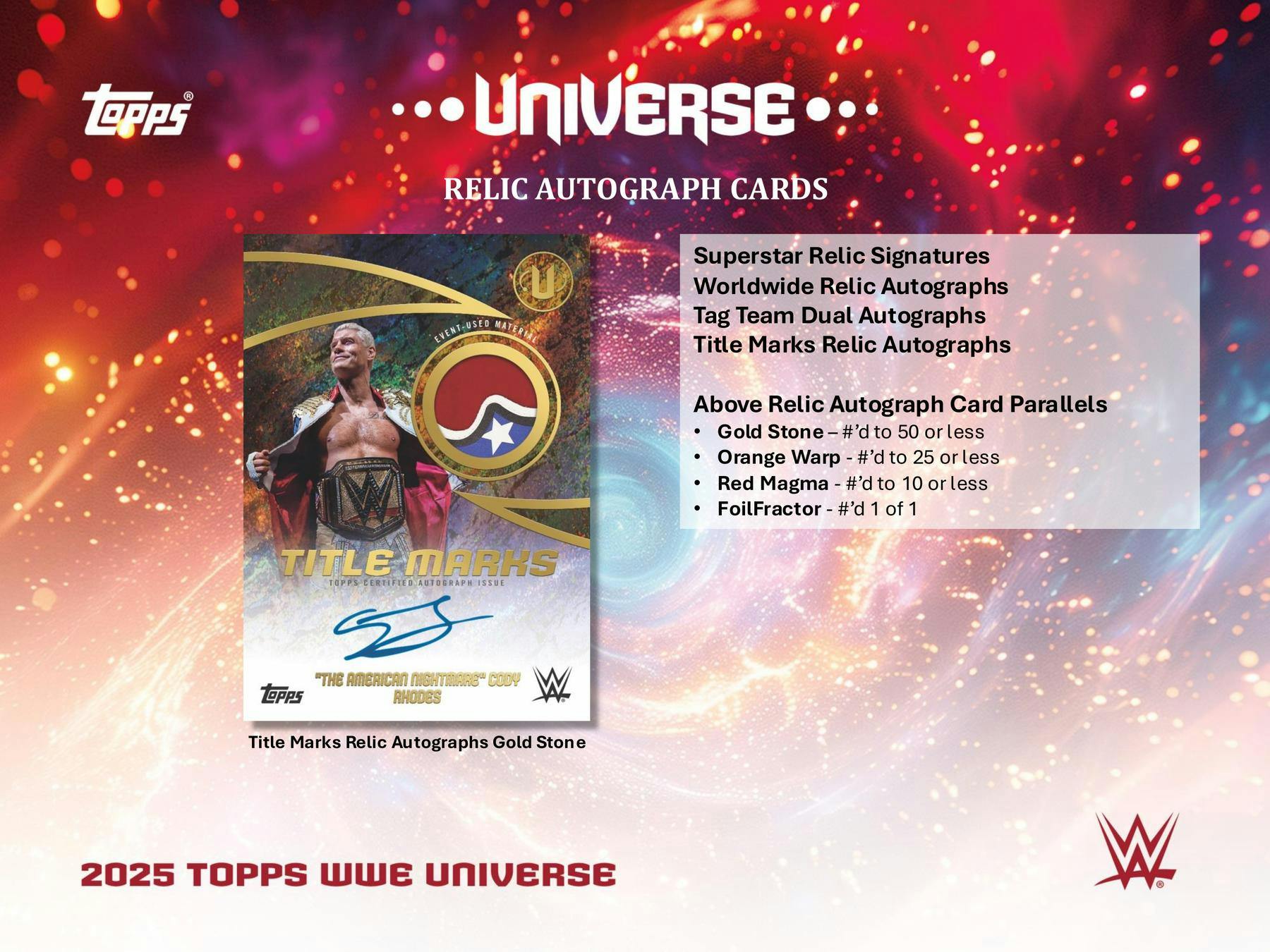 2025 Topps WWE Universe Wrestling 6-Pack Blaster Box (2/27)