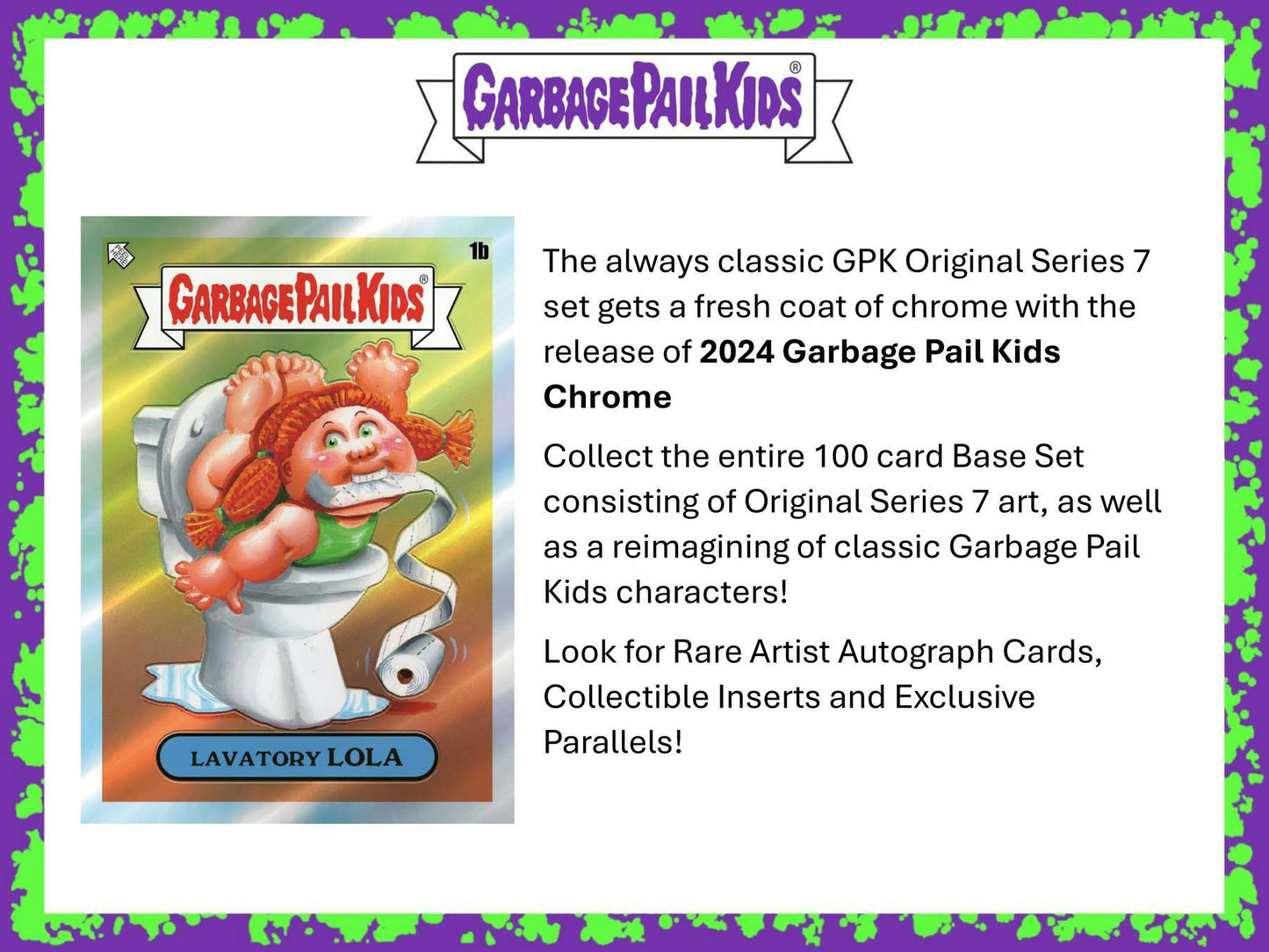 2024 Topps Garbage Pail Kids Chrome Series 7 Hobby Box